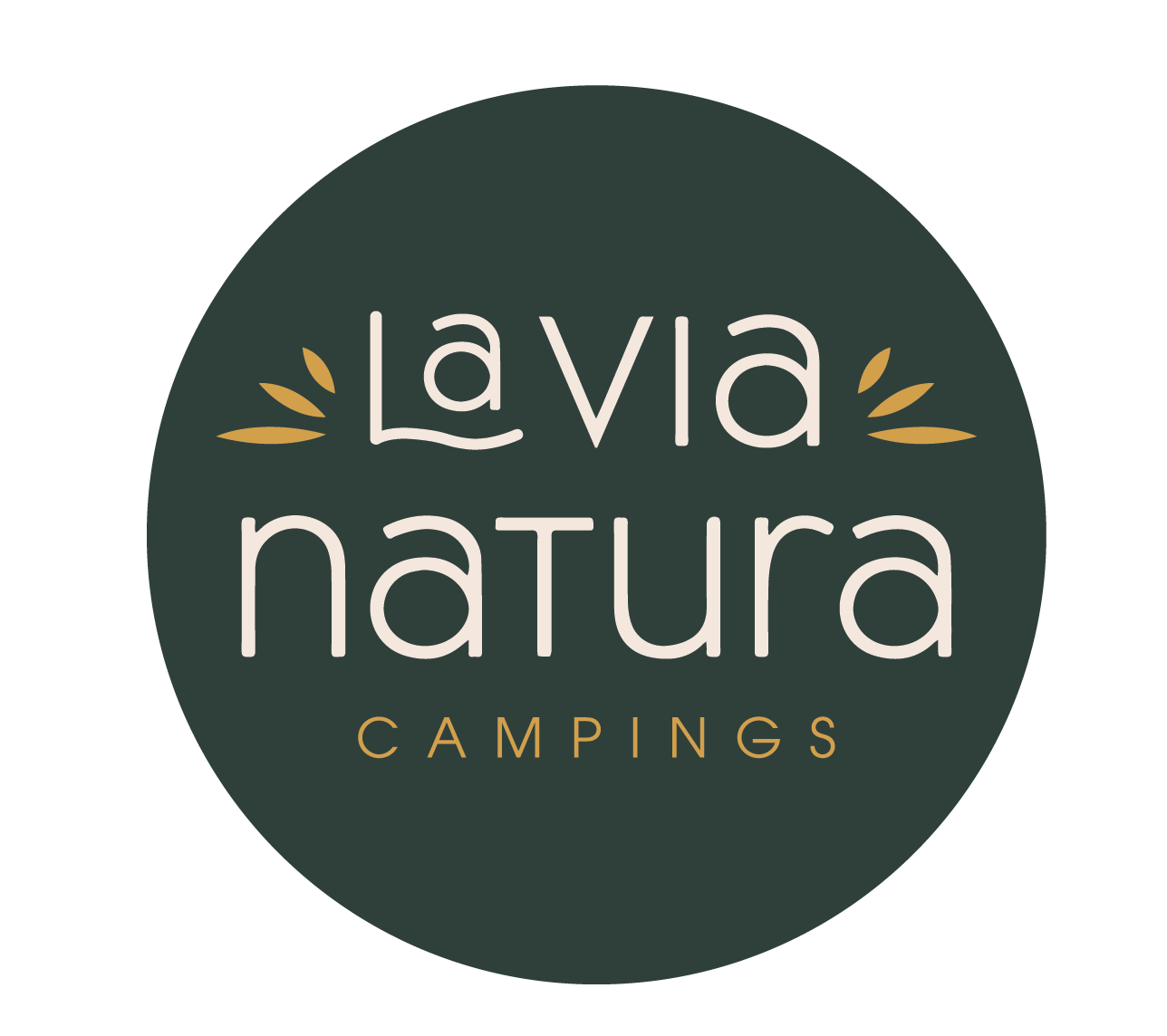 Logo Via Natura rond fond vert 2022