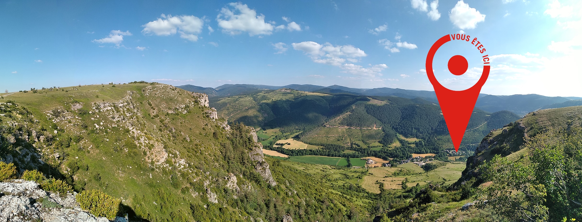 Point de vue camping la cascade