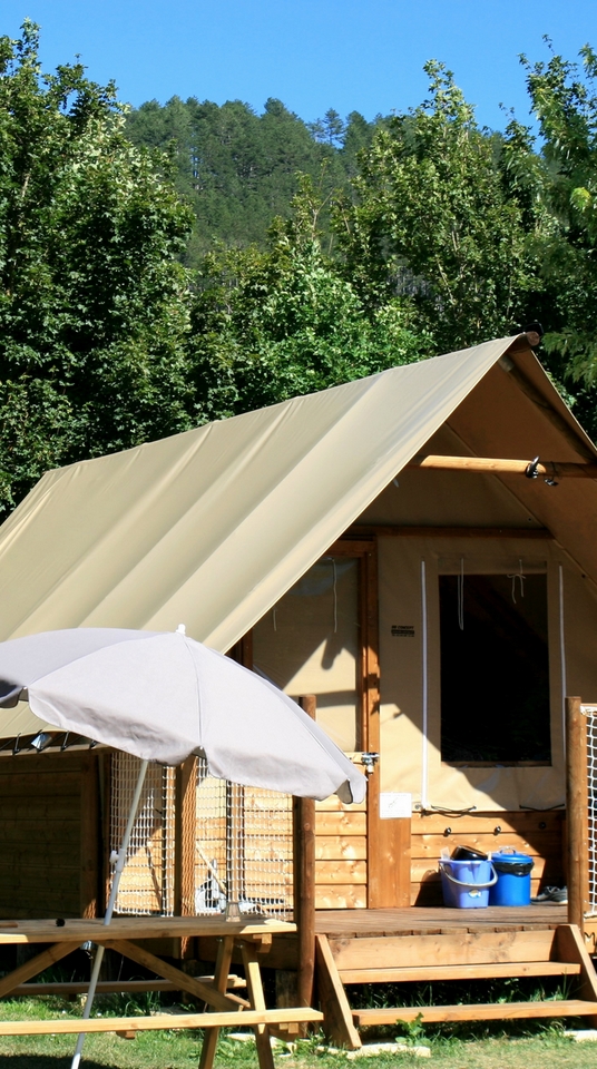 tente camping la Cascade Cevennes