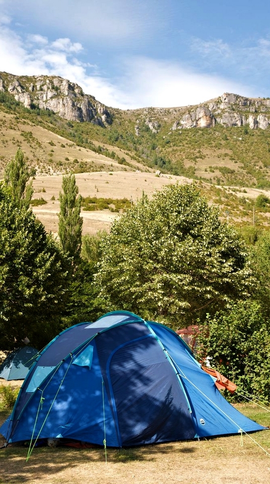 tente camping la Cascade Cevennes